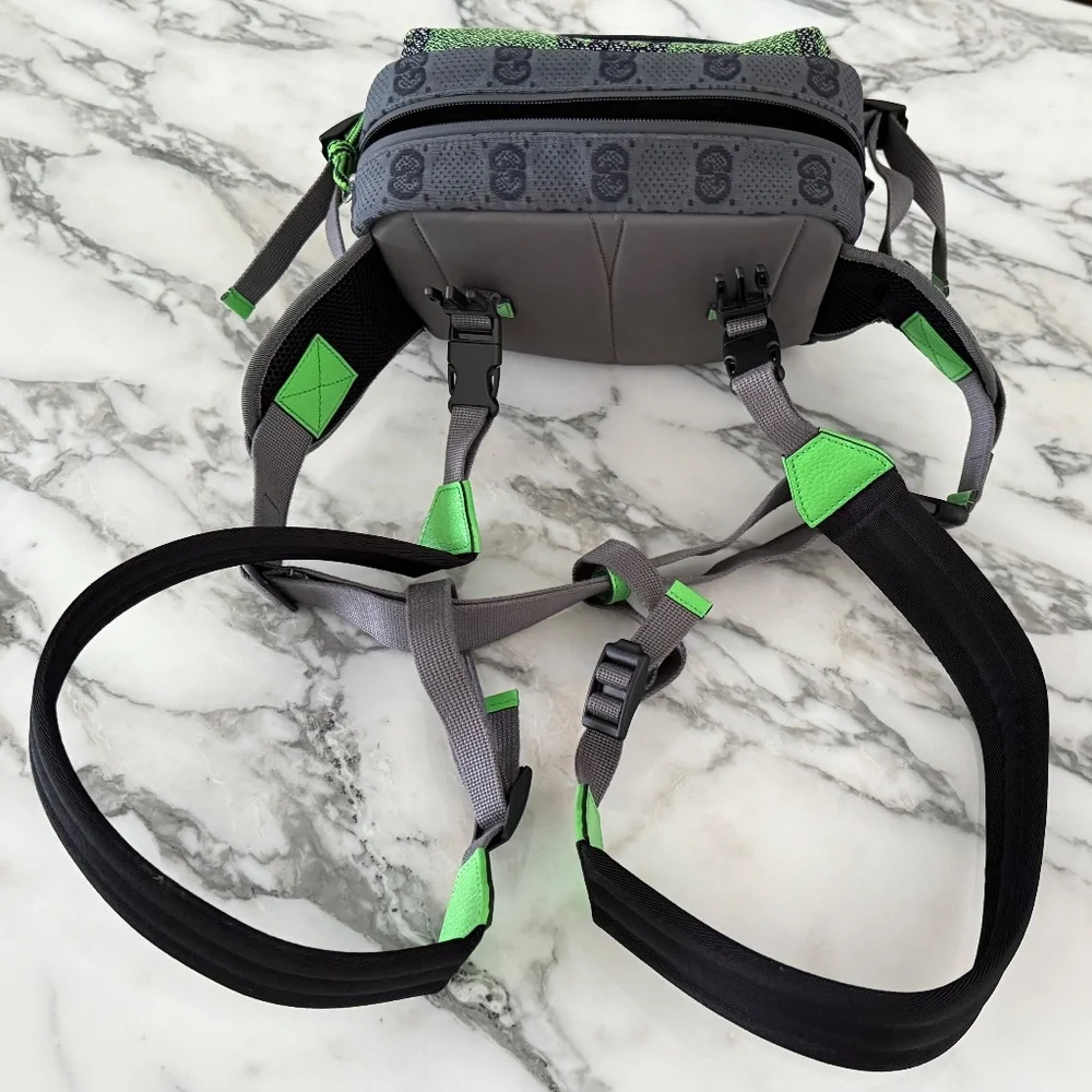 Gucci GG Nylon Backpack 721100 red and green‎